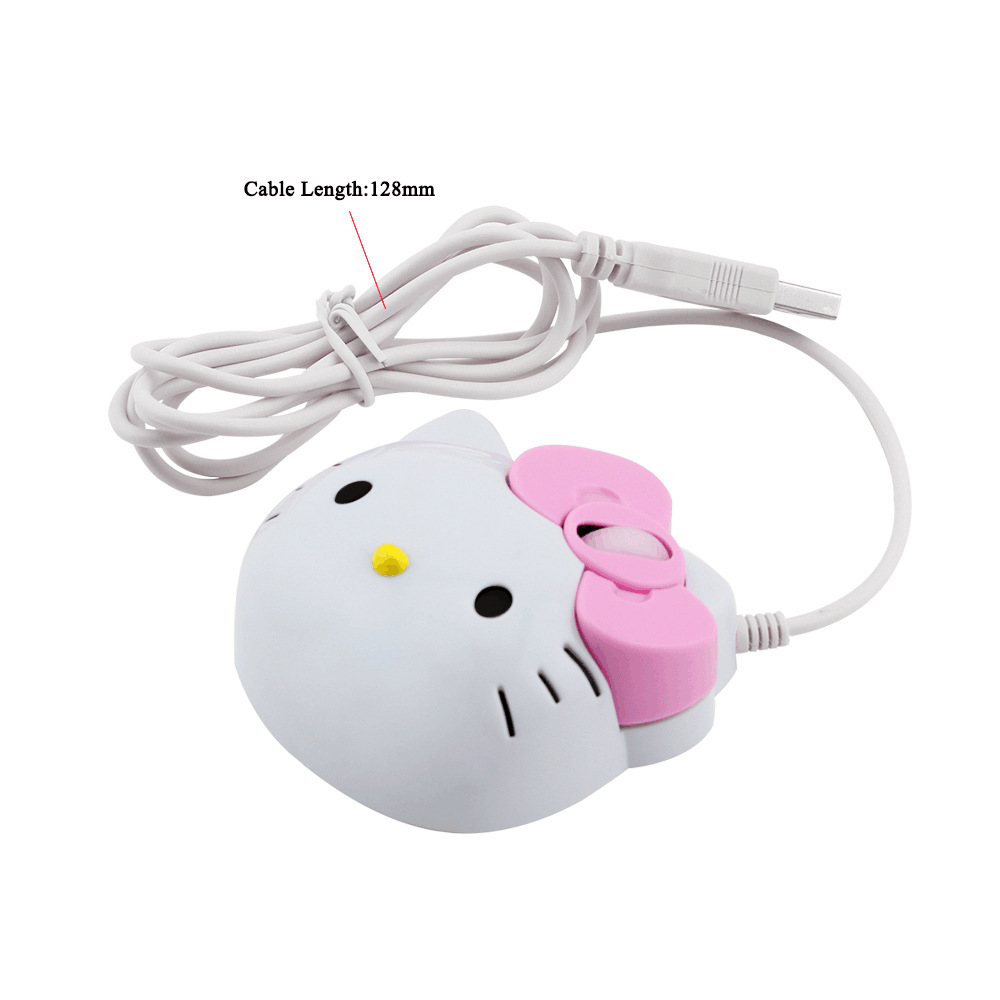 Kitty Cat Head Mouse Creative Cute Cartoon Ultra Thin Girl Mouse
