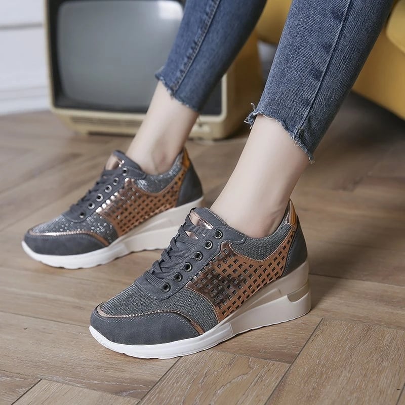 Spring and summer new flat lace up large women's shoes fashion sports casual outdoor single shoes