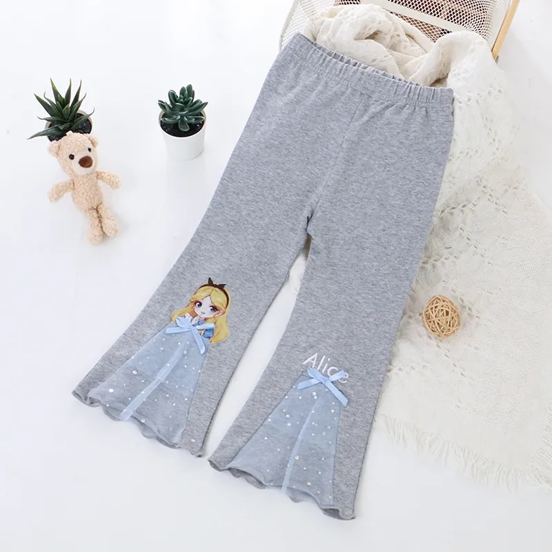 Girls' flared pants, new children's outerwear pants, versatile pants for small and medium-sized children, casual pants