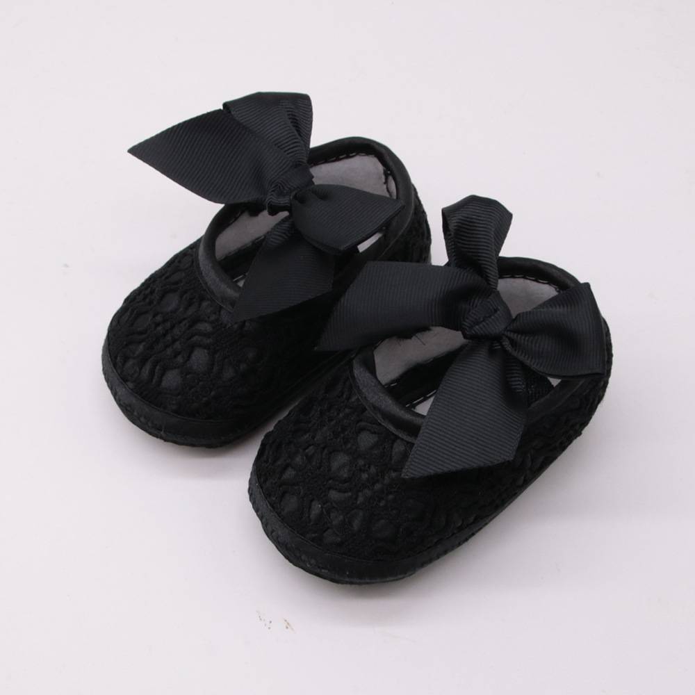Cute baby bow princess shoes soft bottom baby shoes