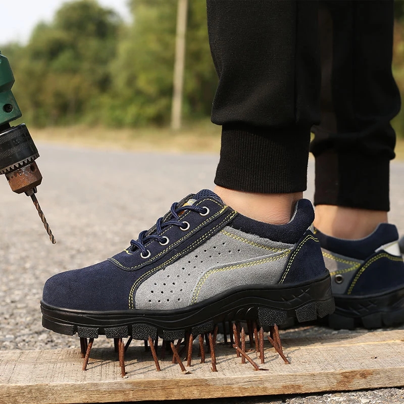 Indestructible Safety Shoes Construction Work Shoes Anti-puncture Industrial Shoes Non-slip Men Shoes Anti-smash Work Boots