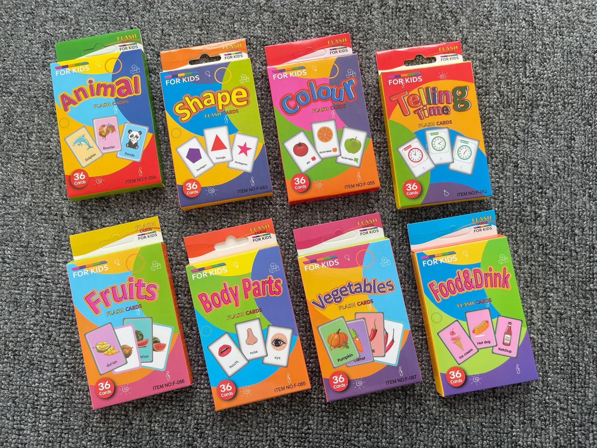 Children Body Awareness Card Early Physical Cognition English Word Parent Education Child Interaction Card