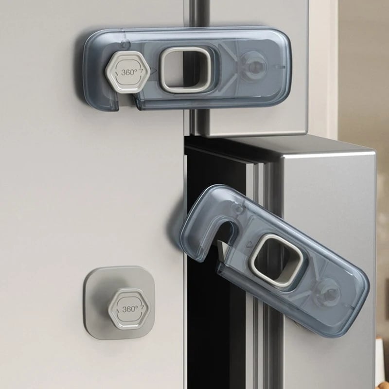 1Pc Home Refrigerator Lock Fridge Freezer Door Catch Lock Toddler Kids Child Cabinet Safety Lock For Baby Safety Child Lock