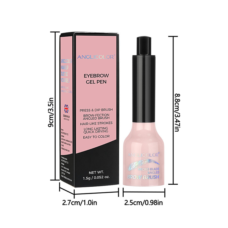 1PC 6-color Eyebrow Cream Large Brush Head Eyebrows Hairline Multi-purpose Non-smudge Makeup Press Wild Eyebrow Pencil
