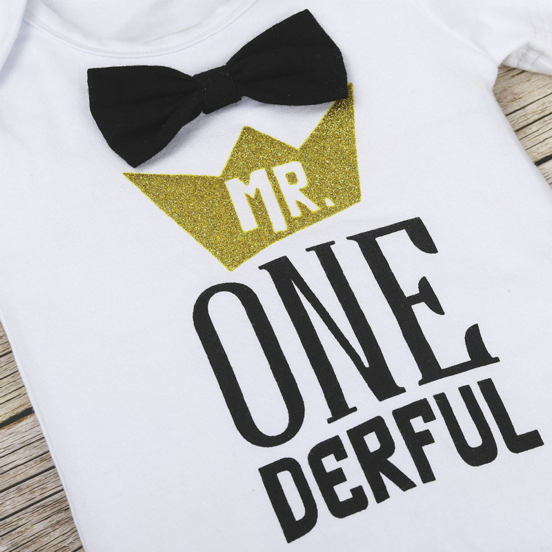 Baby short-sleeved summer boy birthday bow tie robe romper suspenders shorts baby clothes