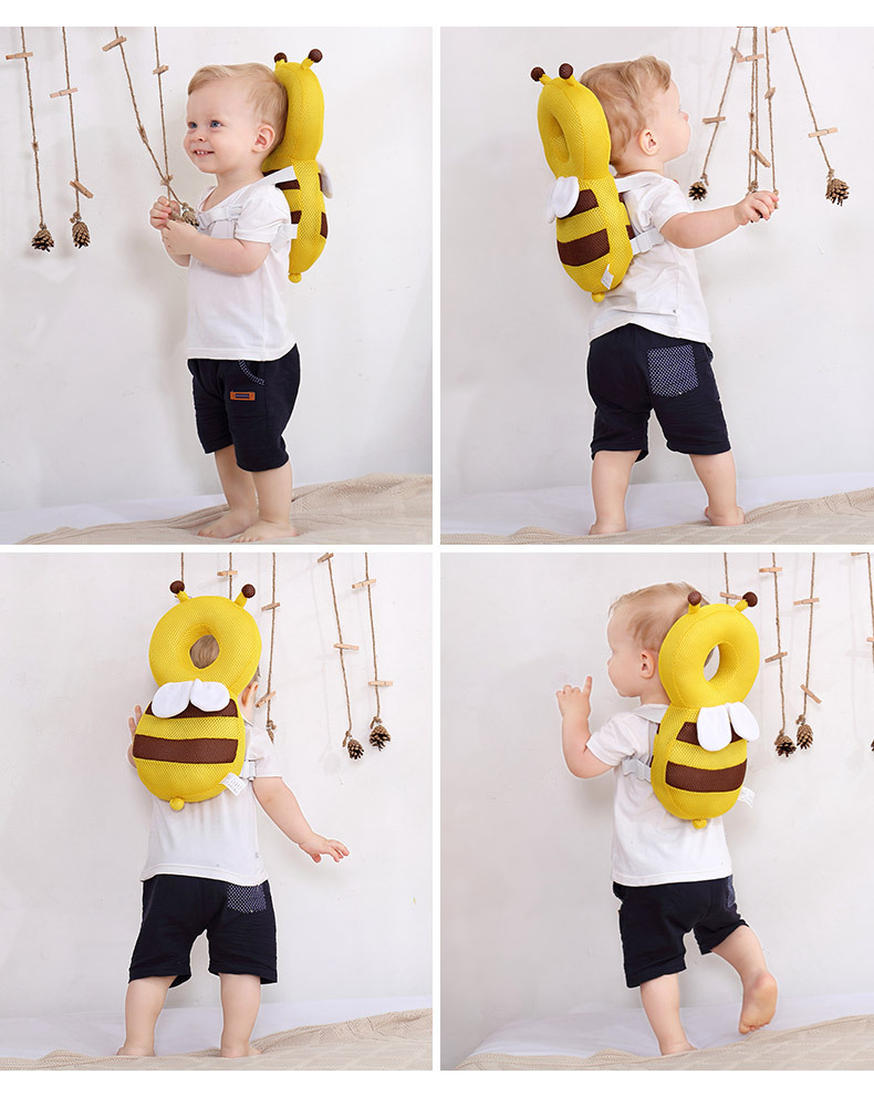 Head Back Protector Baby Protection Pillow Learn to Walk Head Protection Pad Fall Prevention Rear Facing Hat Carrying Cartoon Ch
