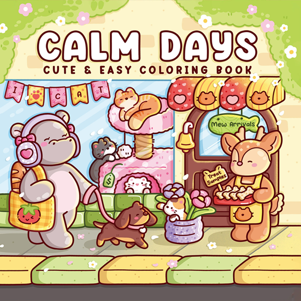 1PC Cute Cartoon Coloring Book Educational Stress Relief Paperback Painting Gift Montessori Drawing Toy for Adults And Teens
