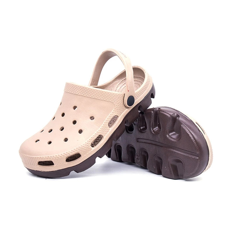 YEINSHAARS Men Summer Casual Sandals Crocse Shoes Mens Beach Slippers Breathable Hole Flats Light Male Massage Sandals Women