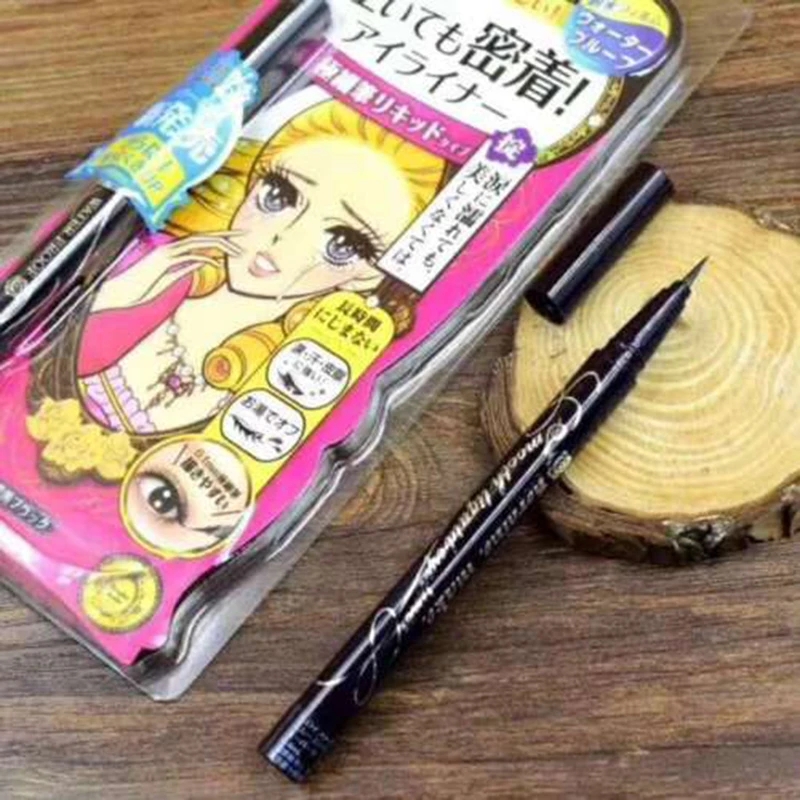 1pcs Professional Black Eyeliner Quick-drying Waterproof Pen Long-lasting Not Blooming Liquid Lady Eye liner Smooth Makeup Tool