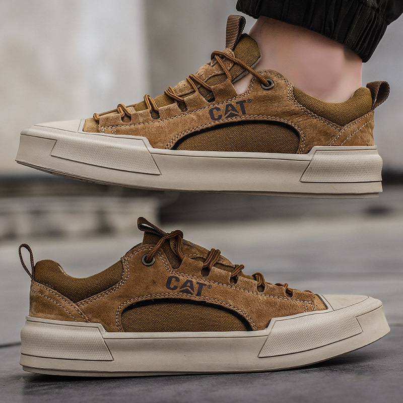 Luxury suede men's sports shoes denim lace-up men's casual shoes outdoor canvas shoes men's handmade casual men's shoes