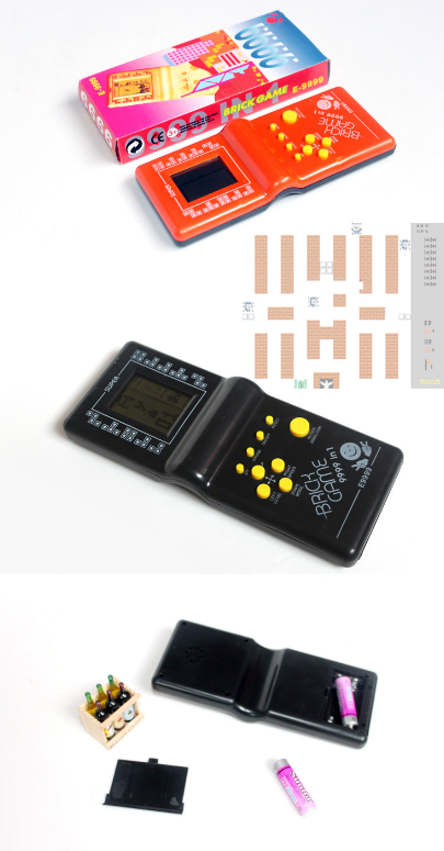 Vintage-Inspired Mechanical Tetris Game Console – No Batteries Needed, Built-in Clicking Sound & Tactile Gameplay