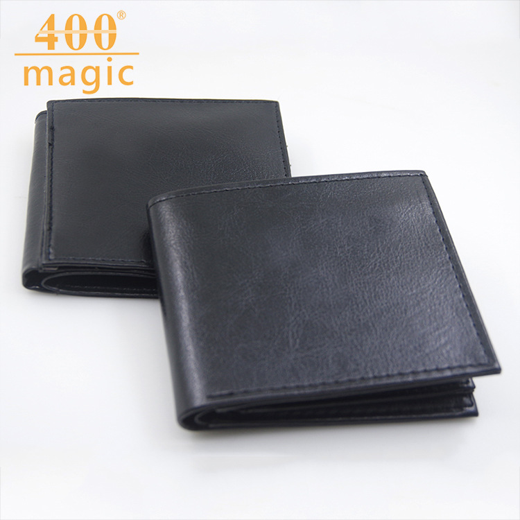 Magic Trick Big Flame Fire Wallet Stage Street Show Faux Leather Bifold Purse