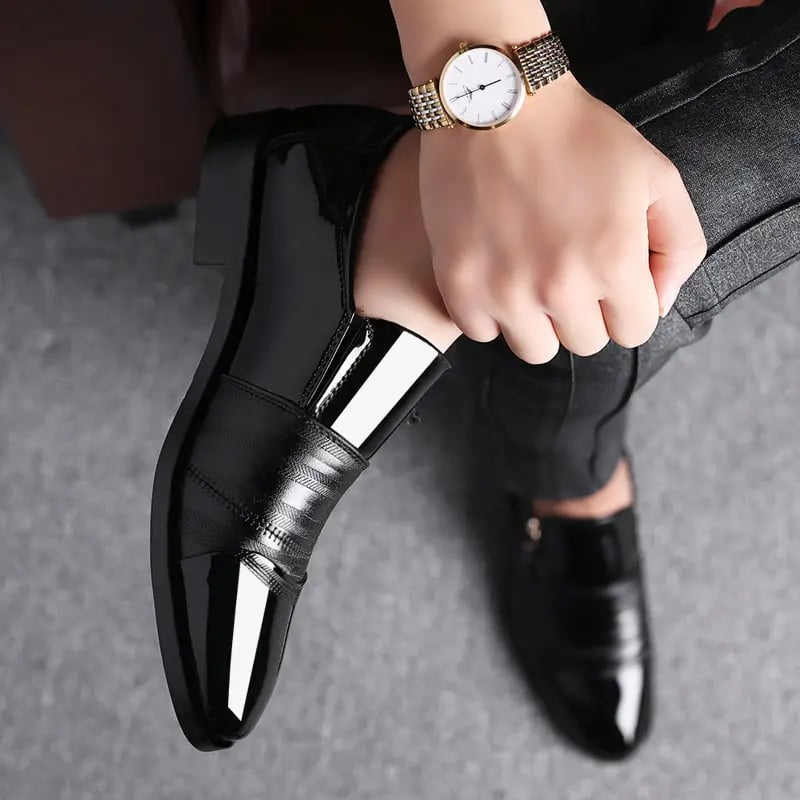 Luxury Business Oxford Leather Shoes Breathable Dress Shoe summer Male Office Wedding Flats Footwear formal shoes for men