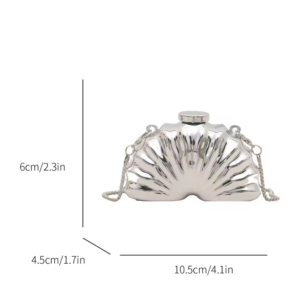 Gold Silver Acrylic Evening Clutch Bag Lady Versatile Fashion Super Mini Crossbody Bag Cute Lipstick Pouch Dress Matching Access