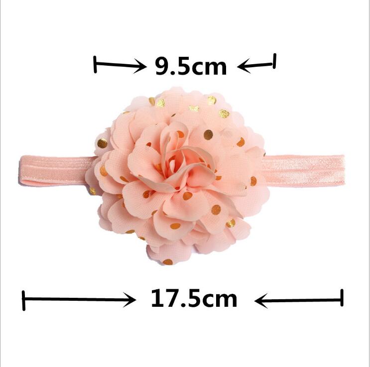 New Elastic Headband Net Yarn Chiffon Flower Head band Kids Hair Dress Girls Boys Hair Accessories