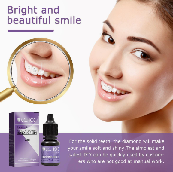 Tooth Gem Decoration Glue Dental Adhesive Beautiful Smile Jewelry Diy Dental Diamond Non-toxic Self-Adhesive Adhesive 7ml