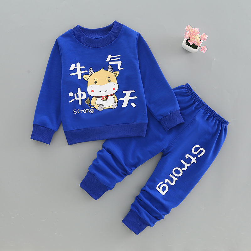 New boy long-sleeved clothes Toddler Kids Boys Casual wear Sportswear T-shirt+Pants Outfits Set 2PCS Children's clothing