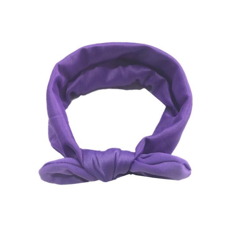 Hot selling children's hairband with elastic cloth rabbit ears hair ornaments headwear