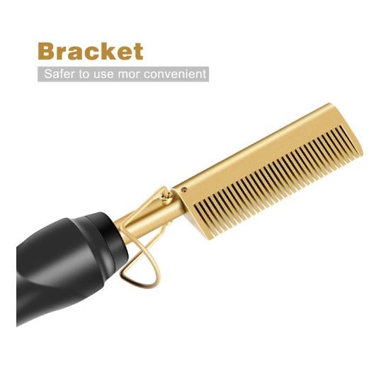 straight hair curling rod, household curling straight multifunctional bangs electric comb Wet /dry copper comb