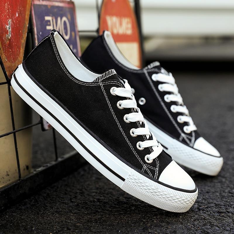2023 new classic canvas shoes comfortable male trend casual couple men's shoes Korean version lace-up low-top board shoes