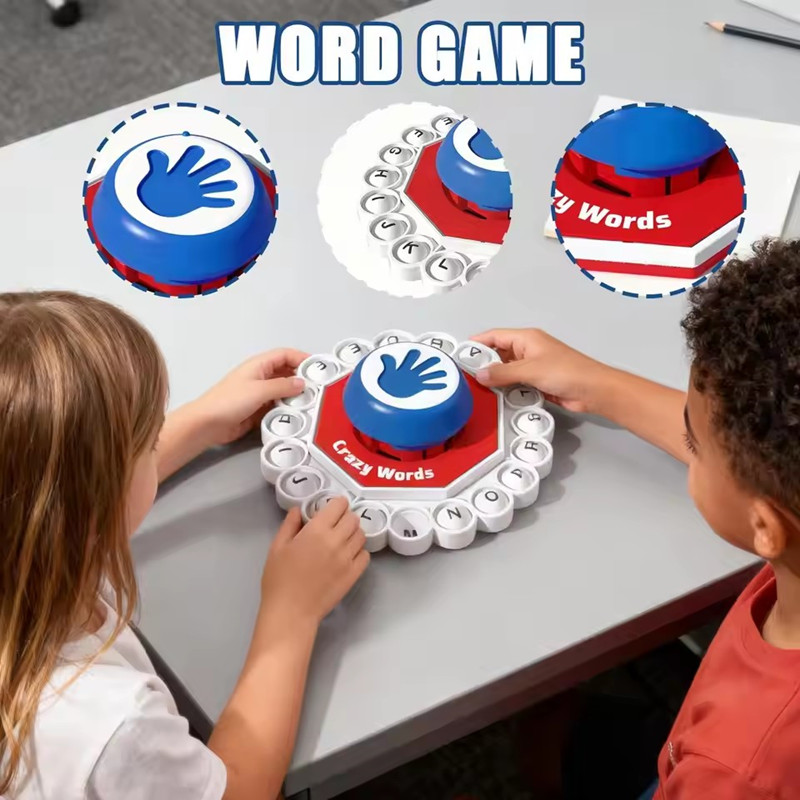 20 Keys Crazy Word Board Games Family Gathering Quick Thinking Letter Pressing Puzzle Game For Adults And Kids Chritsmas Gifts