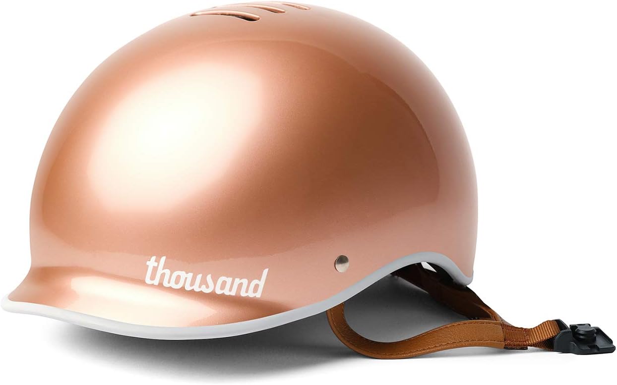 Thousand Heritage 1.0 Adult Bike Helmet; The Original Low Profile Retro Commuter Cycling Helmet Safety Certified for Bicycle Skateboard Skating Roller