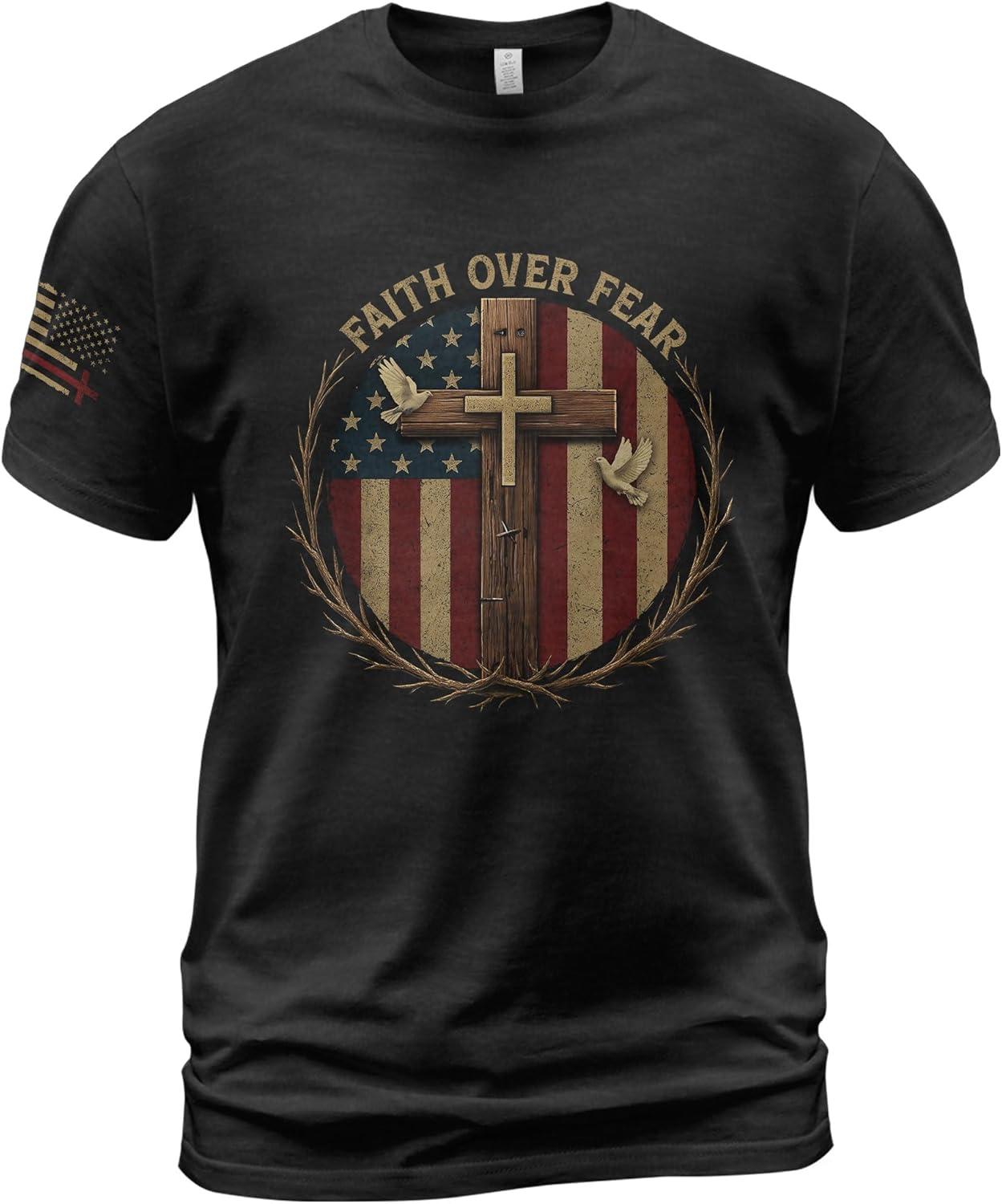 Rooted in Christ Shirt, Christian Shirts for Men, Cross Shirt, Religious Shirts for Men, Jesus Tshirt 1