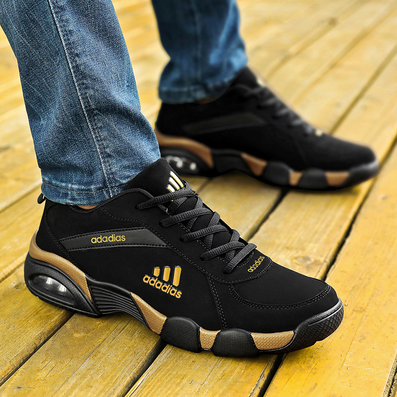 Men's Sports Training Sneakers Air Cushion Sports Shoes Outdoor Running Shoes Non-Slip Wear-Resistant Casual Shoes