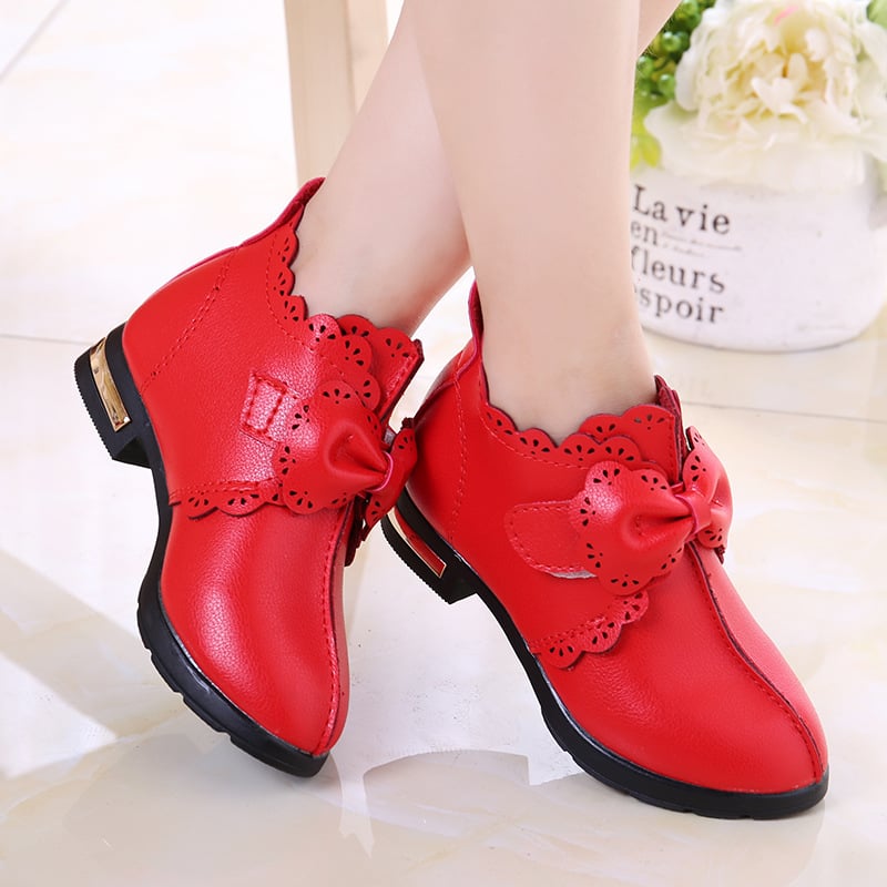 (4-12T) Girl Fashion Casual Solid Color Tassel Low Shoes