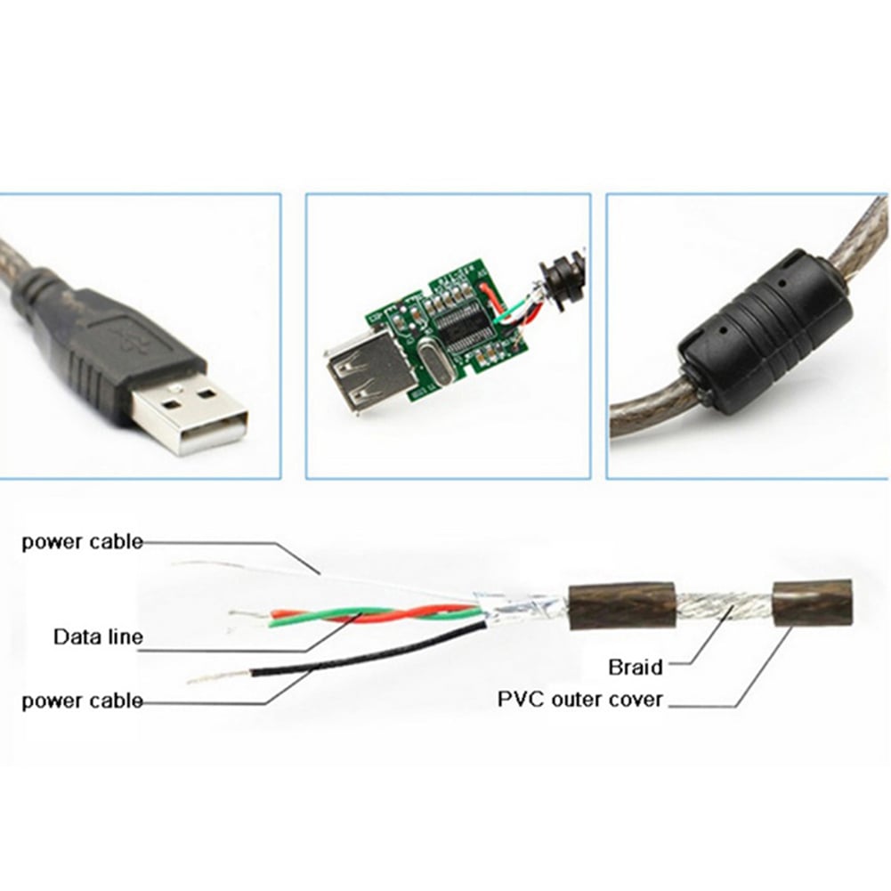 15m USB 2.0 Extension Cable Male to Female Active Repeater Wireless Network Card Extender Cable Cord USB Adapter