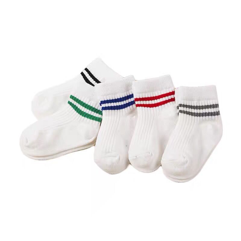 New men's and women's thin baby socks, cotton socks, comfortable and breathable, 5 pairs of socks for 0-12 years old