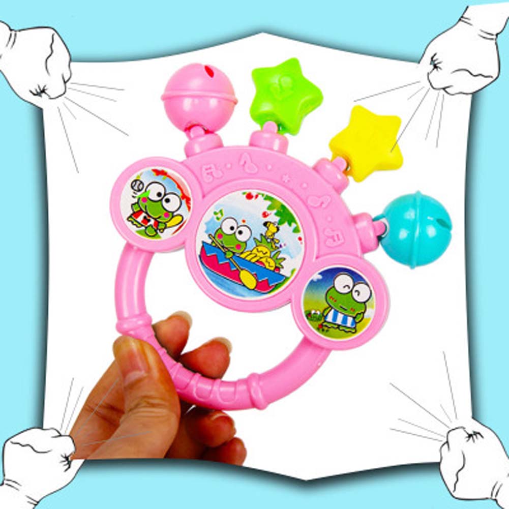 Baby Lovely Cute Rattles Hand Bell Toy Cartoon Colorful Develop Baby Intelligence Grasping toy Gift For Baby 0-12 Months