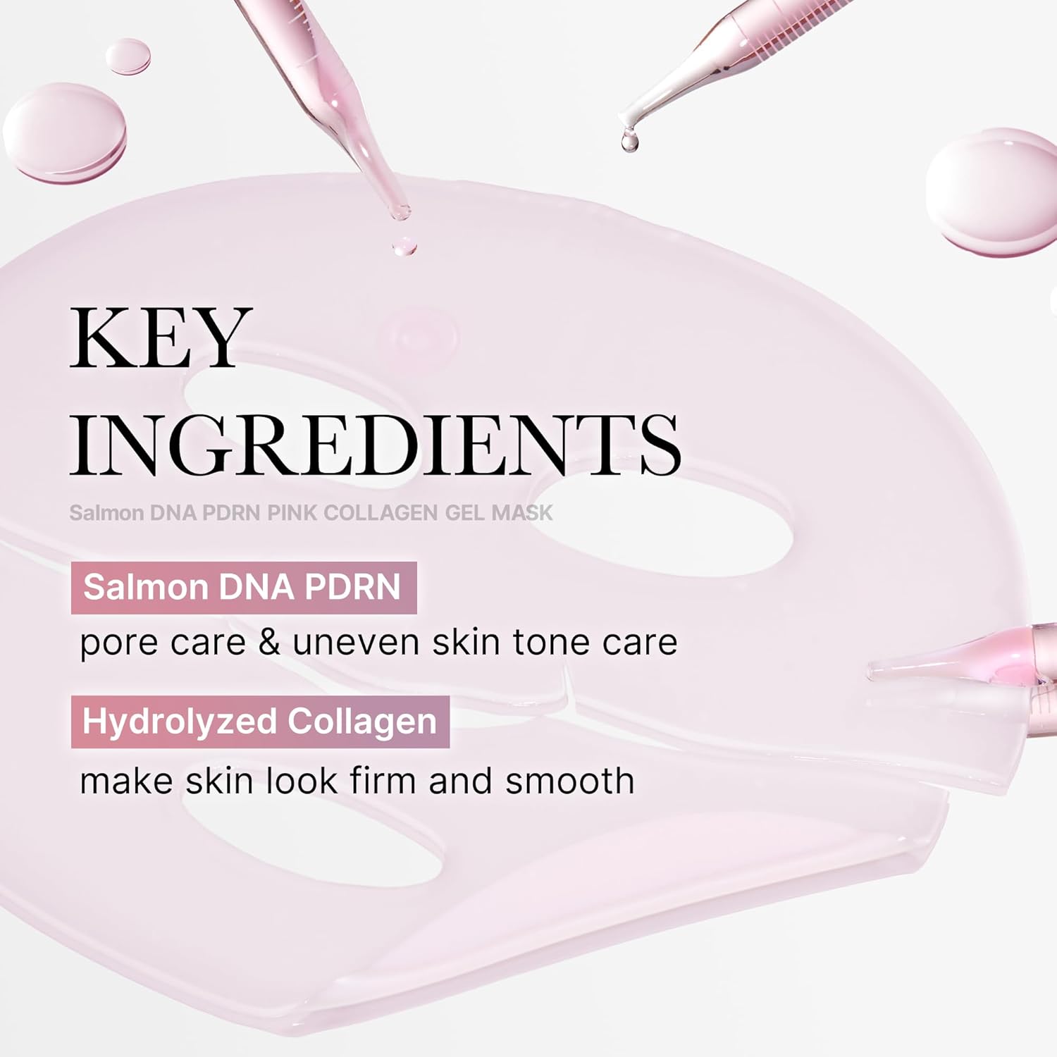 medicube Salmon DNA PDRN pink collagen jelly gel mask | overnight face mask for glass glow skin- elasticity, hydrating, firming and moisturizing | kor