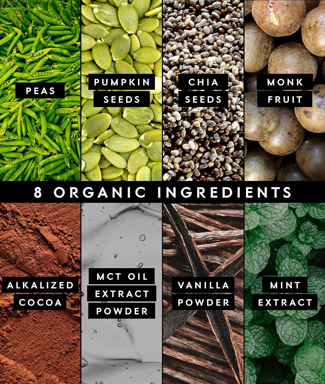 Truvani Vegan Pea Protein Powder | Mint Chocolate | 20g Organic Plant Based Protein Per Serving | 10 Servings | Keto | Gluten & Dairy Free | Low Carb