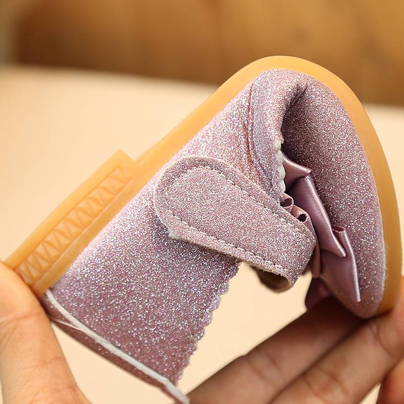 Little girl bow single shoes new spring and summer autumn models children's princess Performance dancing shoes size 21-36