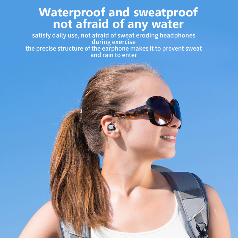 F9 Bluetooth V5.0 Earphone Wireless Headphones 9D Stereo Sport Headset TWS Mini Earbuds with Power Bank 2000mAh Phone Holder