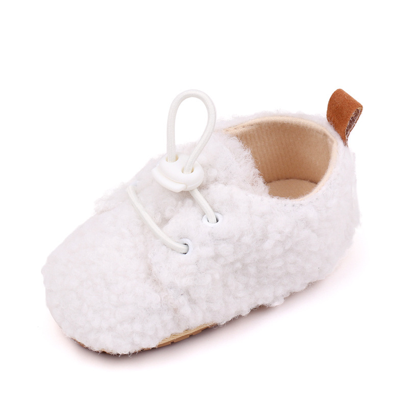 Baby Winter Shoes Soft Cotton PVC Sole Anti-slip Warm Prewalk Sneaker for Newborn Toddler Boys and Girls