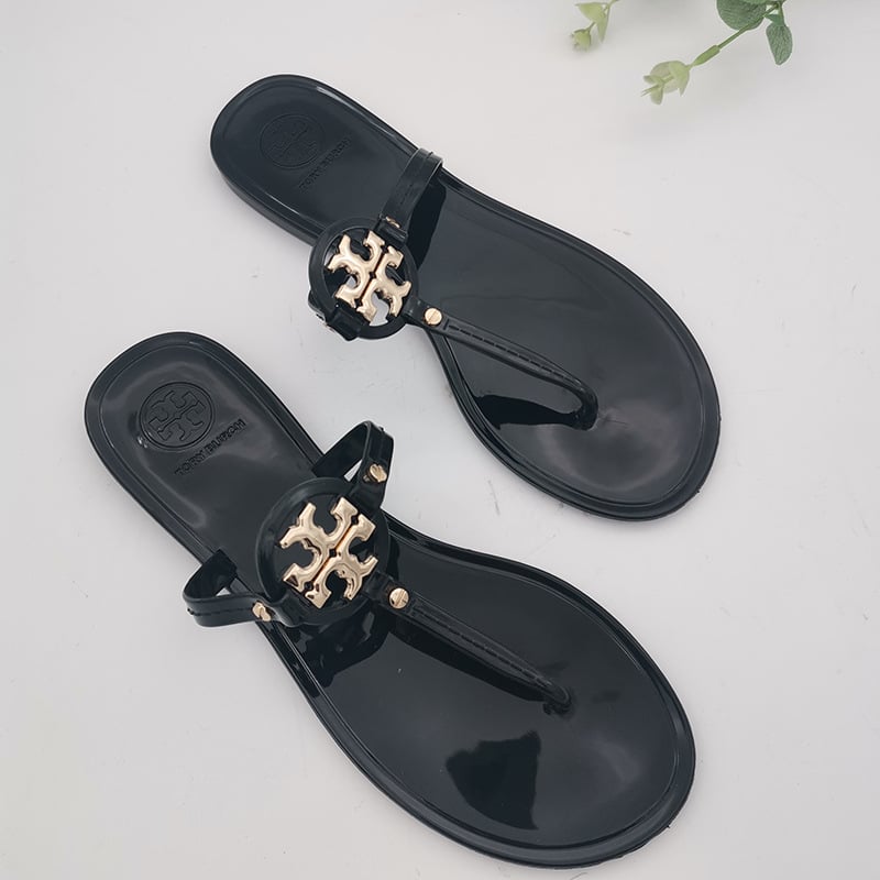 ToryBorch Women Beach Flip Flops Butterfly Floral Summer Fashion Slippers Ladies Comfy House Shoes Woman Home Flat Sandals