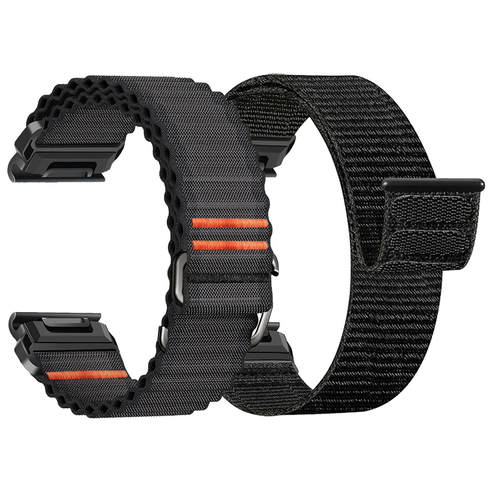 Quick Fit Straps for Garmin Fenix 8 E 7 7X Pro 6 6X 5 5X Nylon Sports Band Forerunner 970 965 Enduro 3 22mm 26mm Watch Bracelet