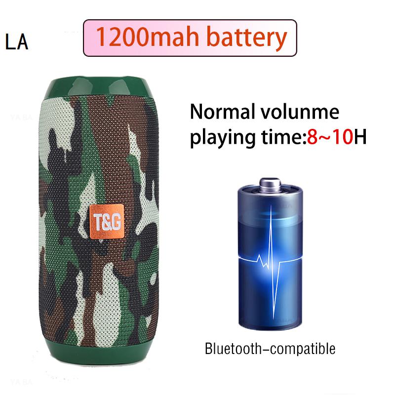 Portable Speaker Wireless Bluetooth-compatible Subwoofer Outdoor Waterproof Loudspeaker Stereo Surround Support FM RadioTF