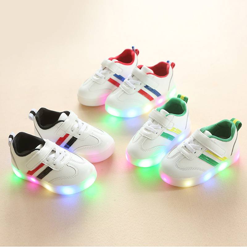 New Spring Autumn Children's Luminous Sneakers Kids Led Shoes Chaussure Enfant Girls Boys Shoe With LED Light