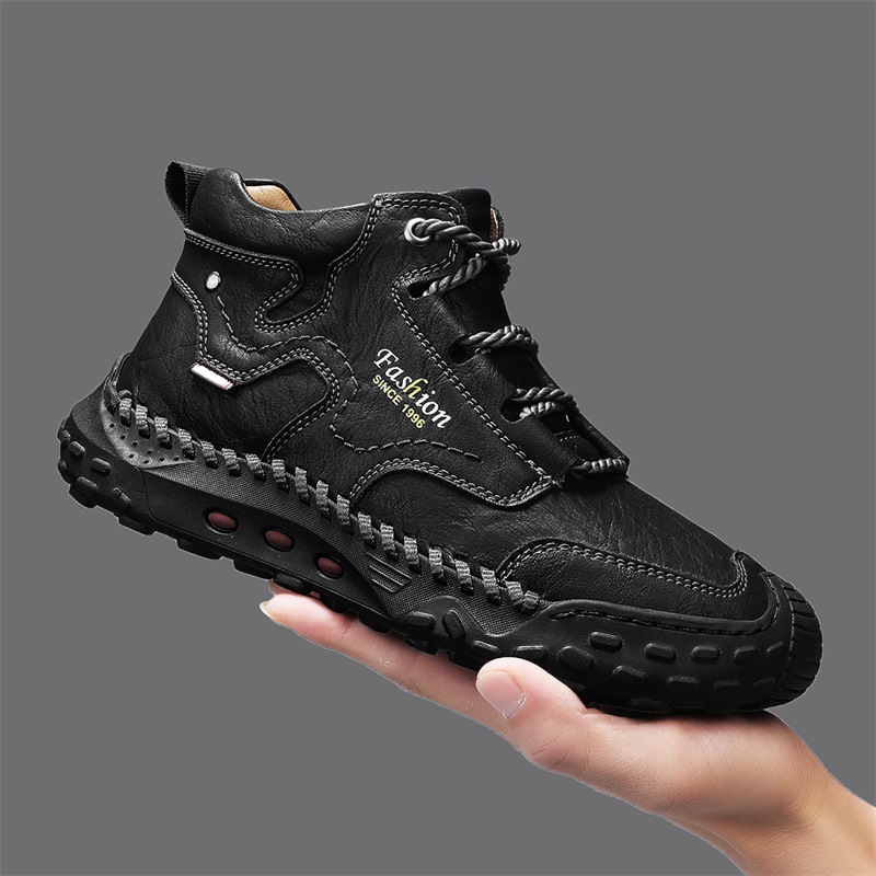 New Genuine Leather Shoes Men Plus Size Luxury Brand Mens Loafers Breathable Slip Driving Shoes