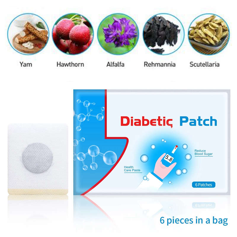 Diabetic Patch Stabilizes Blood Sugar Balance Glucose Content Natural Herbs Diabetes Plaster