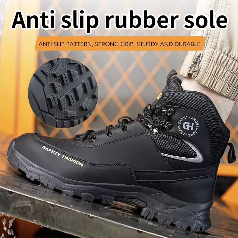 Security Boots Men Anti smashing anti stabbing Work Boots Protective Shoes waterproof Work Safety Shoes wear resistant
