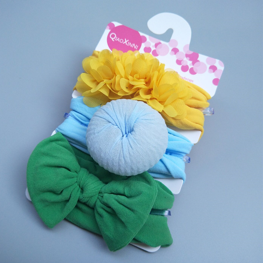 3pcs/set Kids Bow Headband Donut Headband Baby Headband Hair Accessories