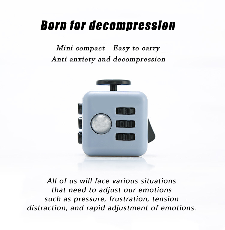 1pc Adults and Children Relieve Anxiety Finger Toys Decompression Craps Irritation Decompression Magic Cube Artifacts Toys