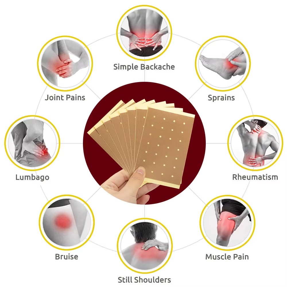 8pcs/box Tiger Bone Balm Musk Plaster Patch Rheumatoid Arthritis Patch