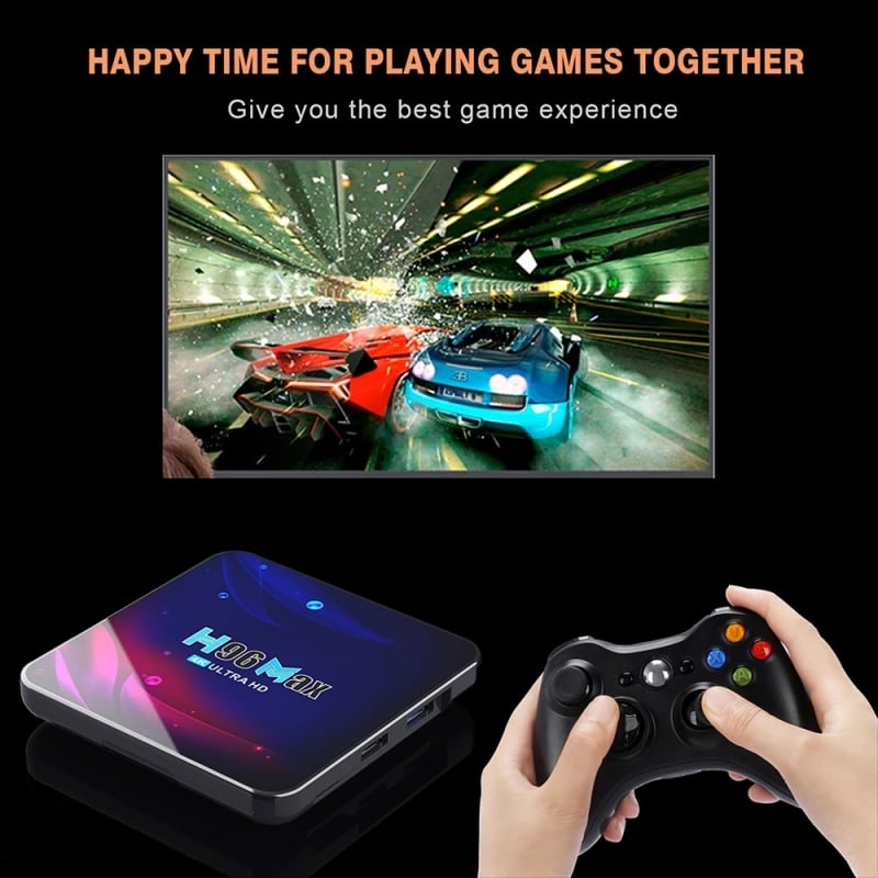 Latest H96 MAX Android 9.0 Smart TV BOX 4GB+32GB Bluetooth 4K Quad Core WiFi Netflix Youtube Google Play Home Audio Media