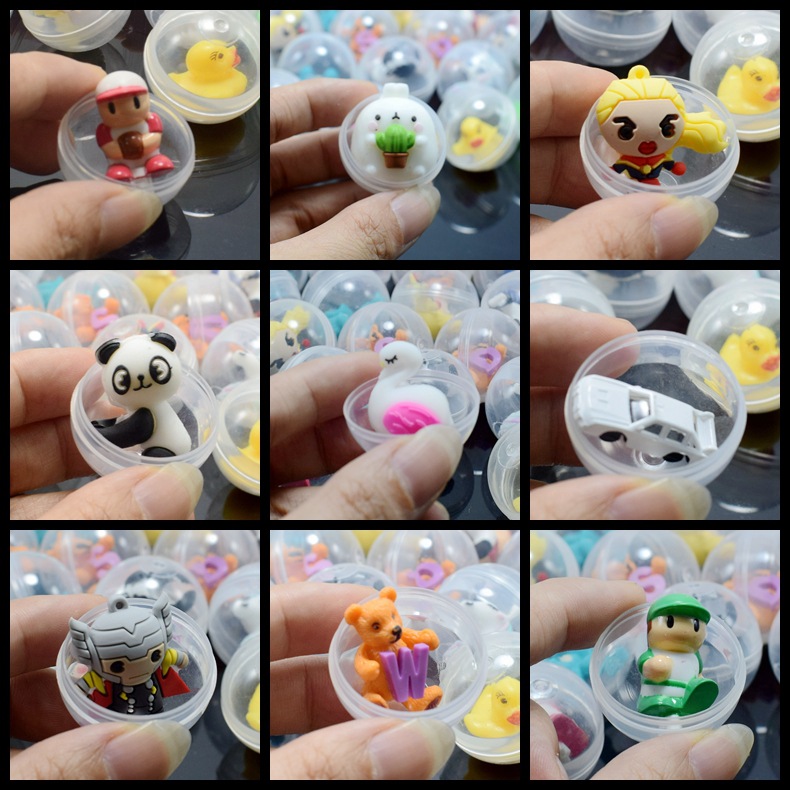 5pcs 32mm Children Mini Little Animal Toys Funny Pet Ball Egg Little Dolls Gift Capsule Toys For Vending Machine ZLL