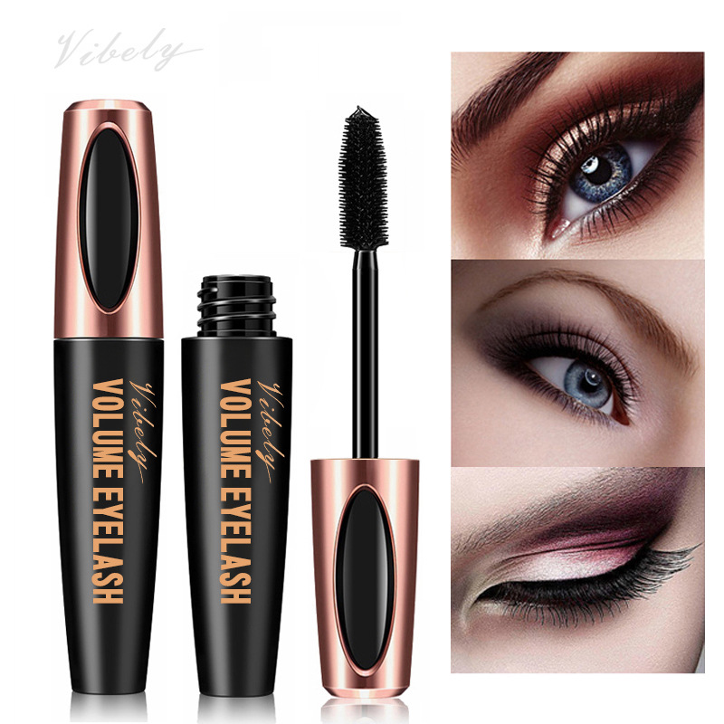 Waterproof mascara will last for a long time Makeup Eye black cross-border super long thin brush head curly